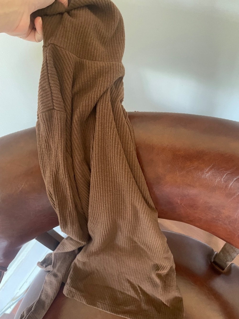 Brown turtleneck